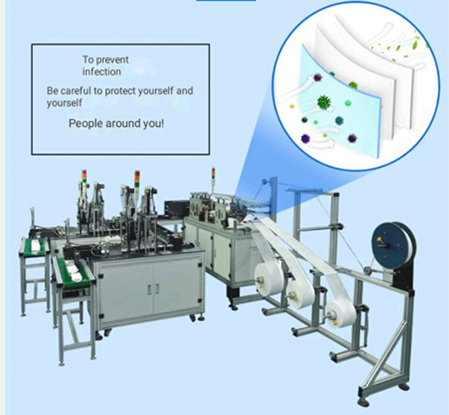 China 220V Face Mask Production Line , Disposable Face Mask Manufacturing Machine wholesale