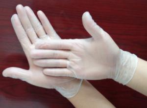 China Smooth Disposable Exam Gloves , Latex Powder Free Glove For Health Care / Beauty wholesale