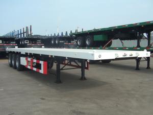 China 40 feet flat bed semi-railer with super single Tires with 3 axles   9403TJZPDT wholesale