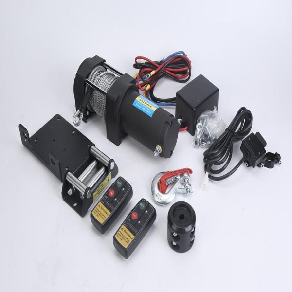 12VDC 4500lbs Waterproof Electric Winch Electric Winch Wiring Kit Kit With 50 Feet Steel Cable
