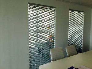 China Interior Partition Galvanized Stainless Steel Expanded Metal Mesh PVDF 4mm Thickness wholesale