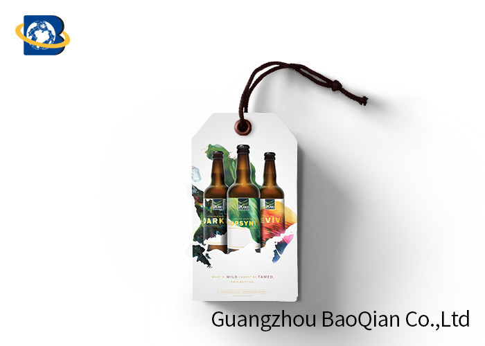 China Custom Logo Hang Tag Printing , PET / PP / Paper Custom Hang Tags With String wholesale