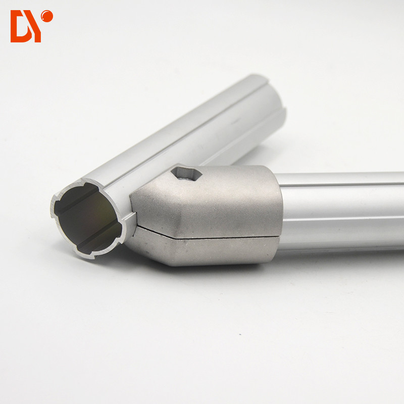 China OD 43mm Aluminium Alloy Pipe Connector 45 Degree External Joint DYJ43-A45 wholesale