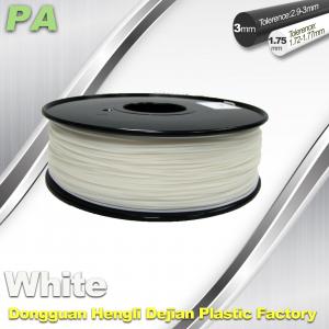 China High Strength 3D Printing Nylon Filament 1.75 / 3.0mm Withe no bubble wholesale