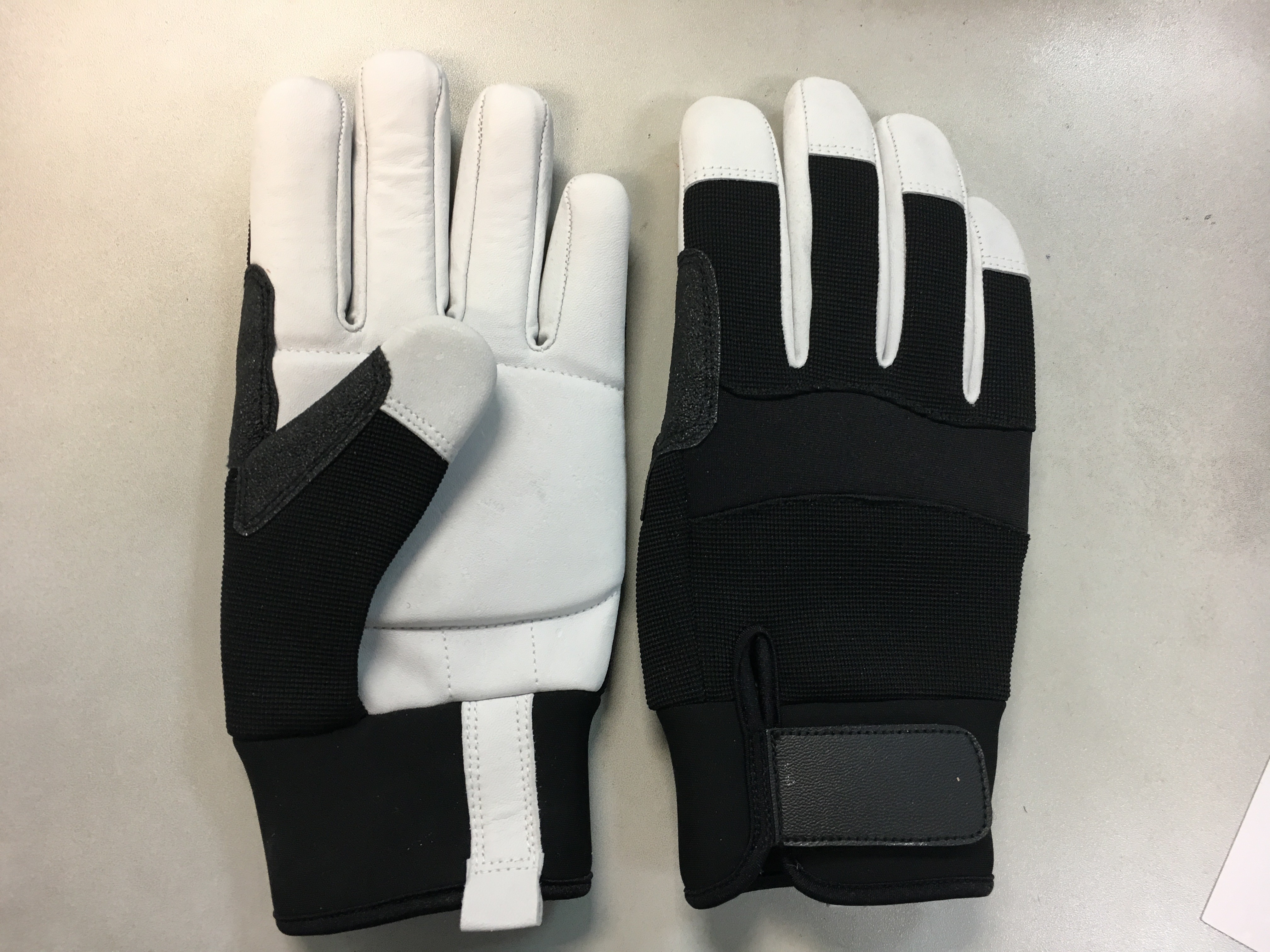 China Leather Mechanical Vibration Resistant Gloves For Tool Handling wholesale