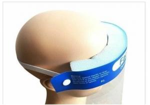 China Custom Isolation Disposable Face Shield , Clear Plastic Face Shield Lightweight wholesale