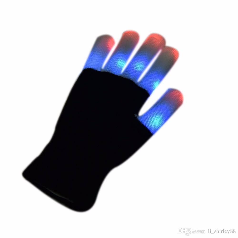 Buy cheap Creative LED Finger Lighting Flashing Glow Mittens Gloves Rave Light Festive from wholesalers