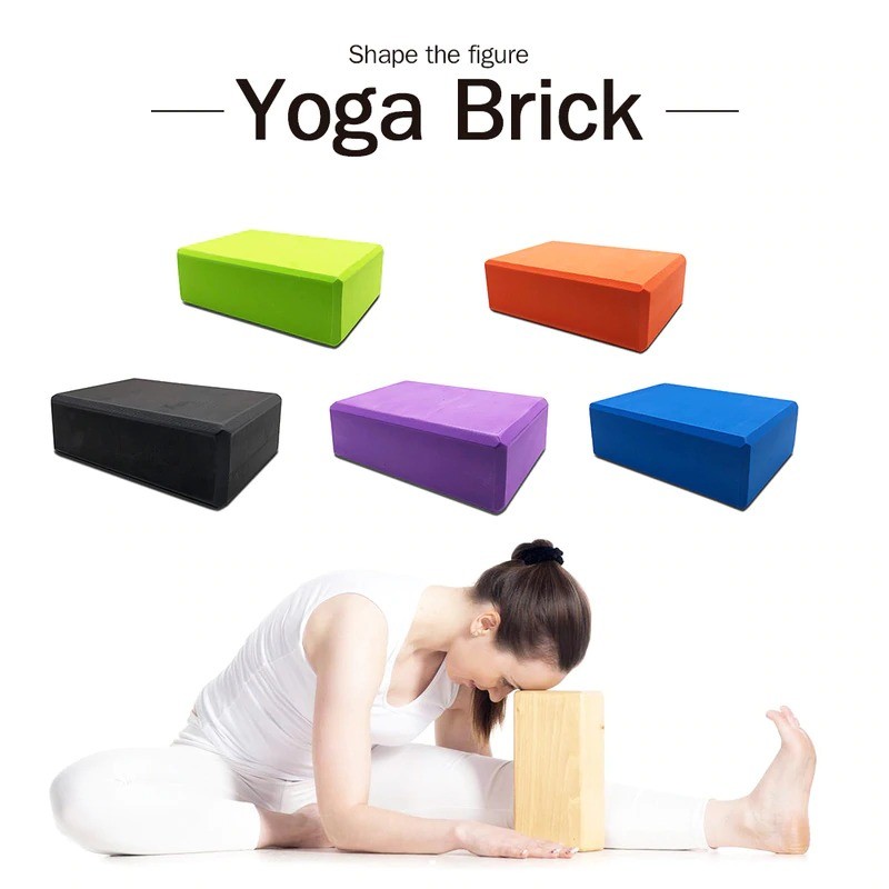 China EVA Yoga Exercise Blocks Brick Sports Exercise Gym Foam Workout Stretching Aid Body Shaping wholesale