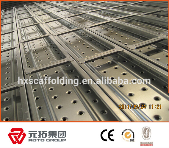 China New Catwalk Scaffolding Metal Planks with Hook 50mm or 43mm wholesale