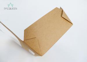 China Corrugated Paper To Go Containers Moisture Proof PE PLA Lining For Salad / Noddles wholesale