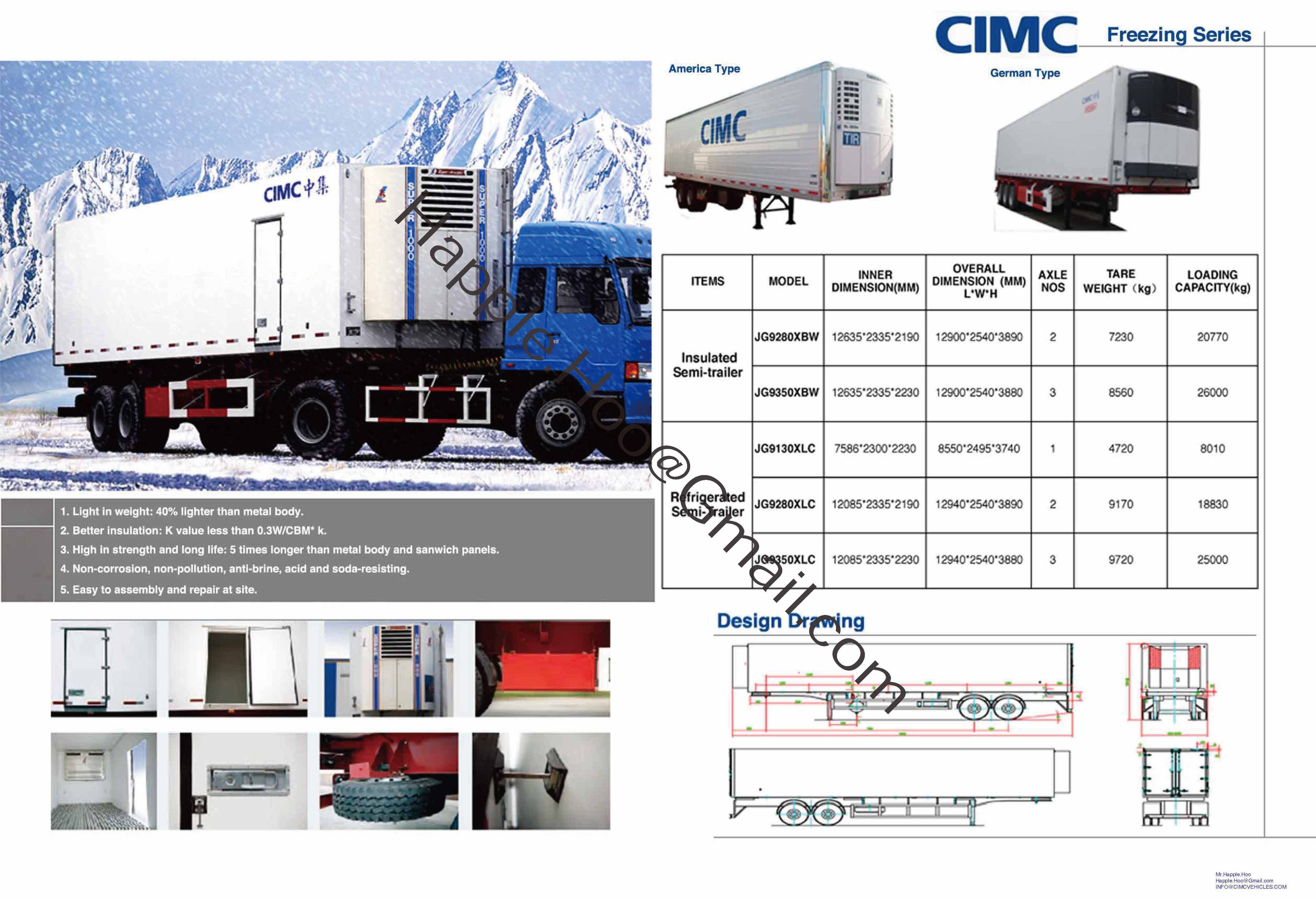 China Refrigerated and Insulated Semi Trailer wholesale
