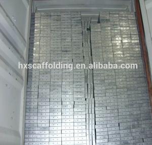 China Adto 420*45*1800mm Galvanized Scaffolding Metal Planks with Hooks wholesale