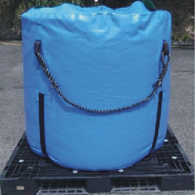 High Strength Blue Recycled Jumbo Bag Storage Full Open Top / Filling Spout Top