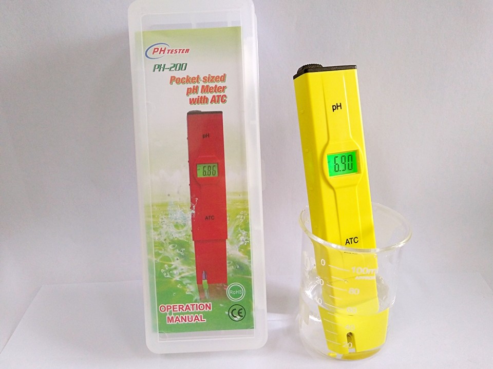 China High quality LCD backlight pocket PH meter water tester PH pen wholesale