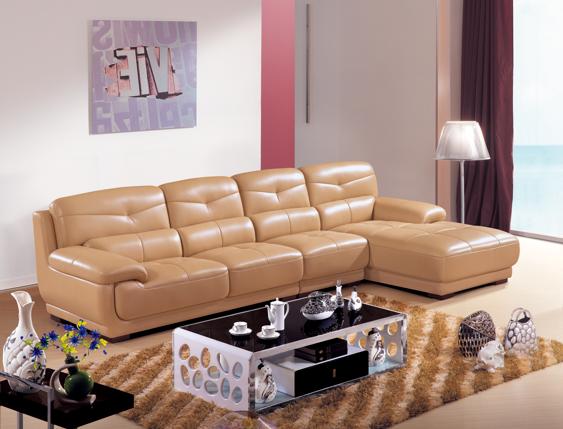 Buy cheap Living Room Leather Sofa Furniture New Design Sofa 5883 from wholesalers
