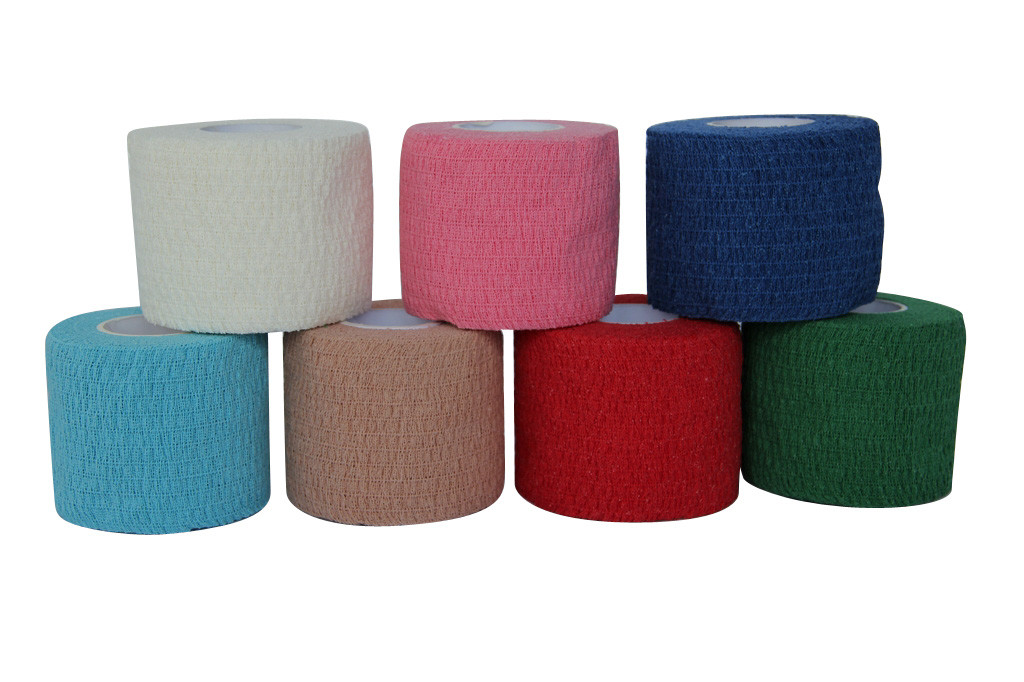 China No Scissors Needed Cotton Elastic Bandage Wrap , Elastic Adhesive Bandage wholesale
