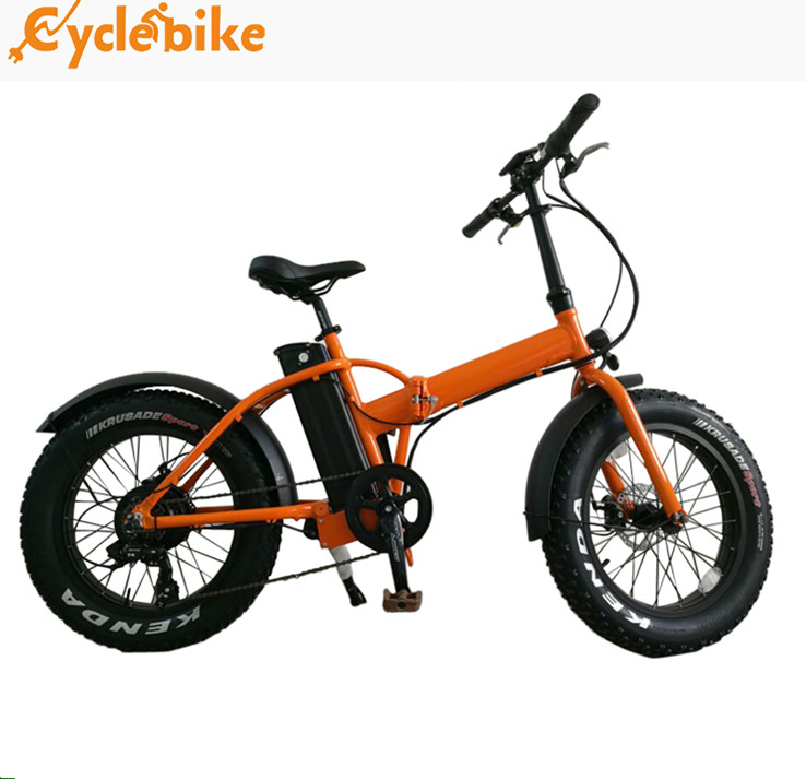 China 20 Inch Mountain Fat Tire Foldable Electric Bike 48v 500w Bafang Motor wholesale