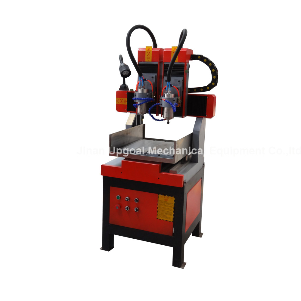 China Double Heads 400*400mm Metal Wood Stone CNC Engraving Machine with DSP Control wholesale