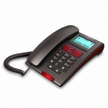 China Basic Caller ID Phone with 24 Ringtones and Voice Reading Numbers wholesale