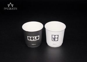 China Full Ink Coverage Black White Disposable Drinking Cups Eco Friendly For Hot Drinks wholesale