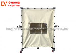 China Simple Operation Canvas Lean Trolley / Stainless Steel Storage Trolley wholesale
