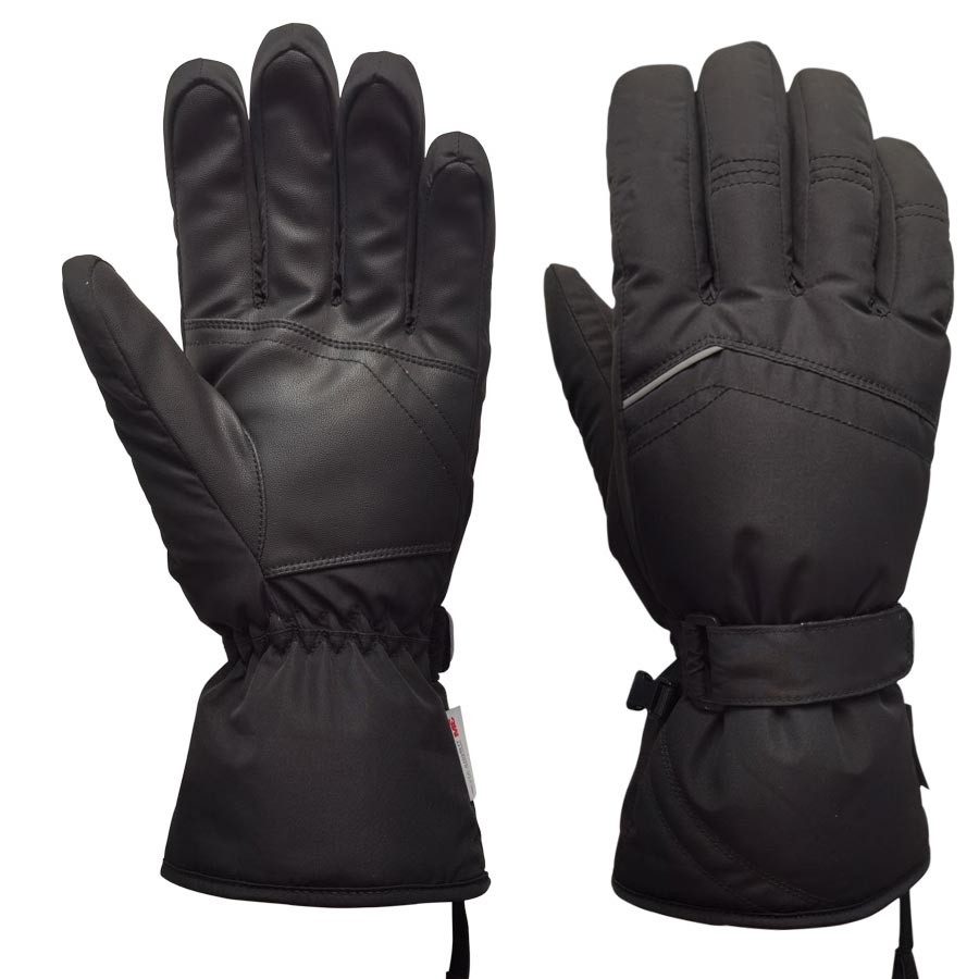 China ISO9001 Leather Ski Gloves For Winter PU 3M Insulation Membrane wholesale