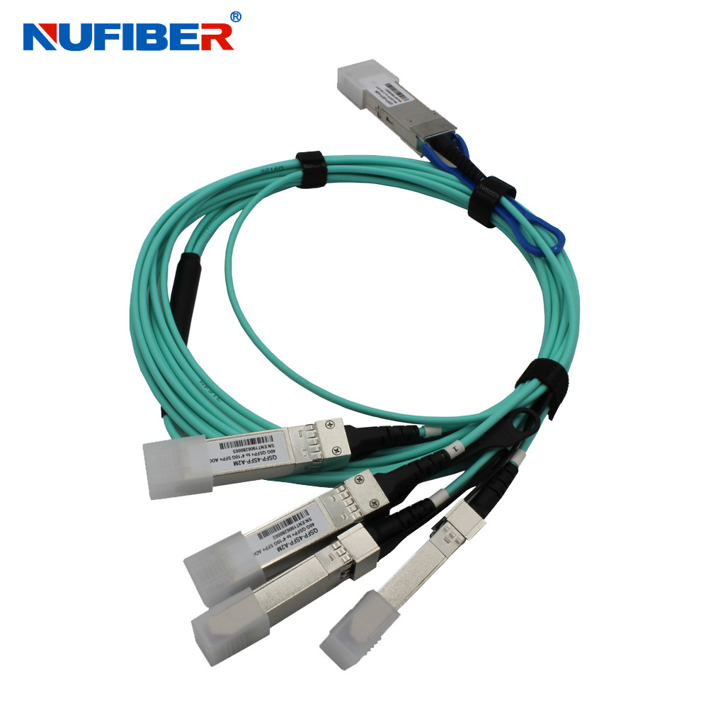 China 100G To 4x25G SFP28 Aoc Cable Compatible Cisco Huawei HP Mikrotik wholesale