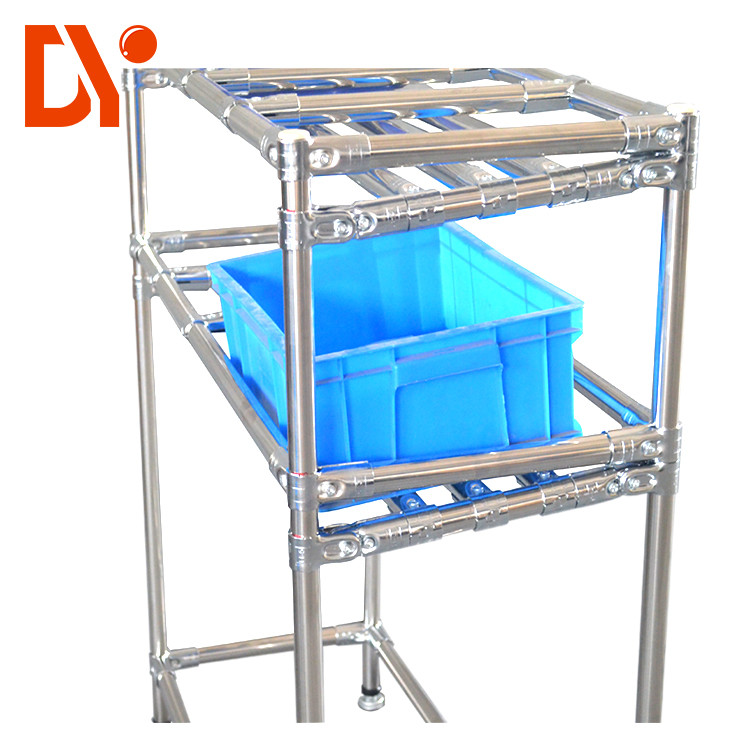 China Foldable And Movable FIFO Storage Racks DY230 With Shelves Exhibition Pipe wholesale