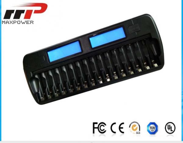 16 Slot AA AAA LCD Battery Charger NIMH NiCad Alkaline Batteries of 