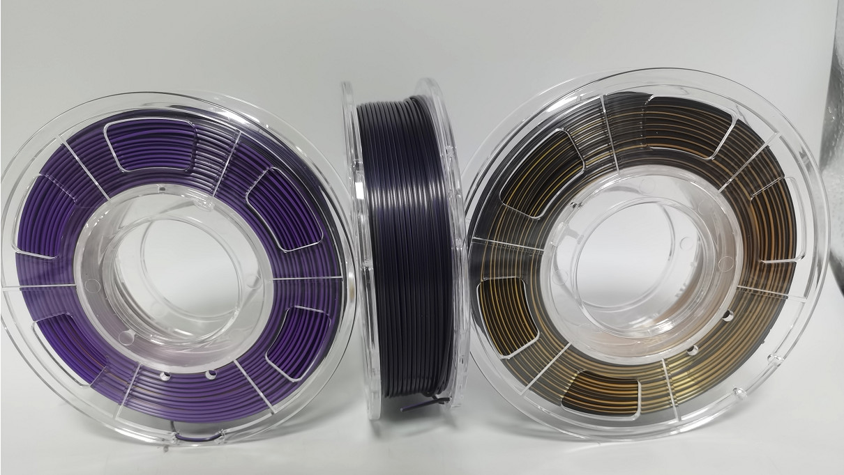 China Trip color filament, dual color filament, silk filament, pla filament, 3d filament wholesale