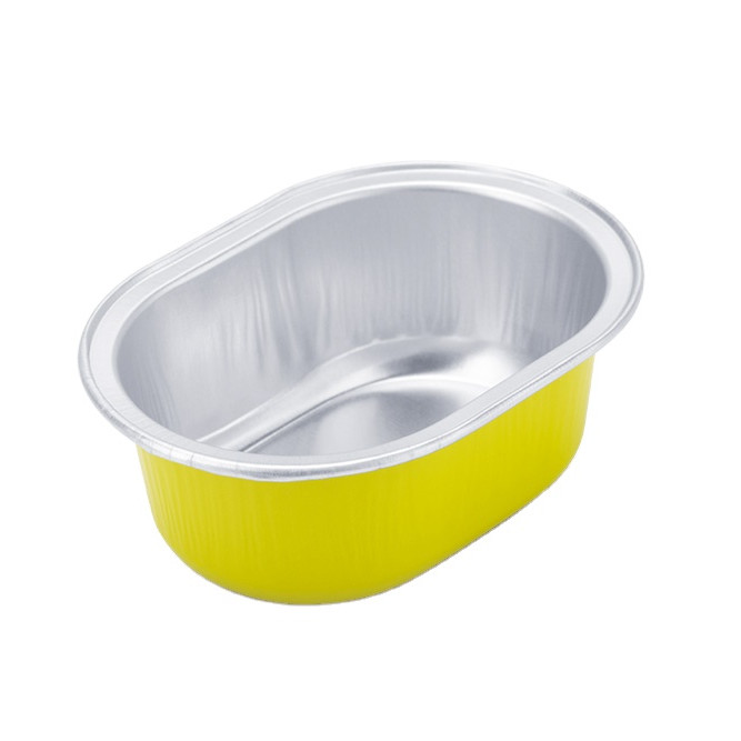 China 58ml disposable aluminum foil baking oval cup cake muffin puff bakery wholesale