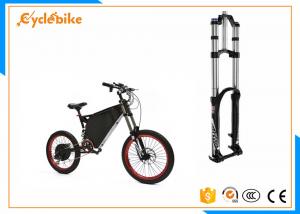 China Black Electric Bike Suspension Fork 210mm Maximum Rotor Size wholesale