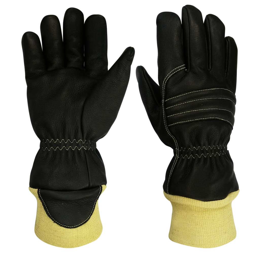 China Structural Fireman Gloves EN659 Wristlet With Kunckle Pad wholesale