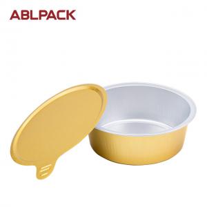China 150ML Cake Boxes And Packaging Aluminium Pudding Bowls Disposable Packaging For Freezer And Microwave wholesale