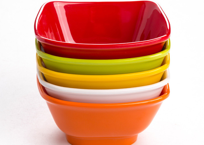 China Buffet Serving Melamine Plastic Bowls , Reusable Oval Melamine Salad Bowl wholesale