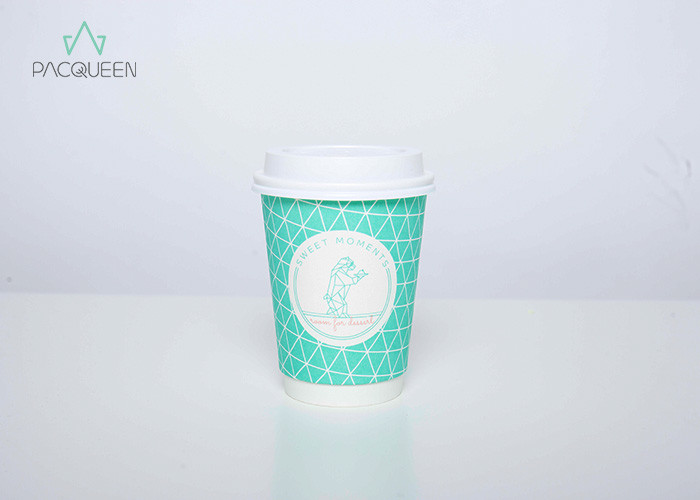 China Extra Protection Custom Logo Paper Cups , Custom Printed Takeaway Coffee Cups wholesale