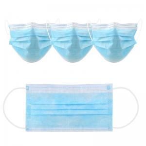 China Light Weight 3 Ply Medical Face Mask Full Length PVC Concealed Nose Piece wholesale