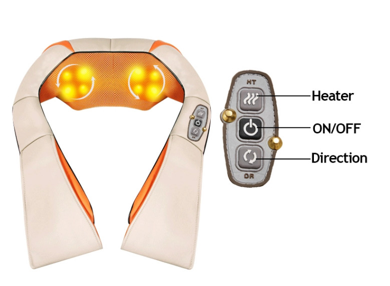 China Home And Vehical Use Electric Neck And Shoulder Massager Three Button Simple Operation wholesale