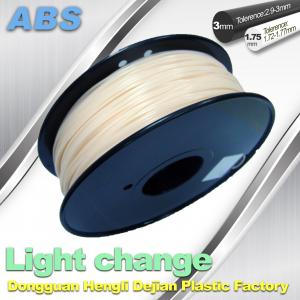 China White To Blue Color Changing Filament ABS Filament For 3D Printers wholesale