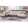 Buy cheap Gray + White Corner Fabric Sofa L.A035 from wholesalers
