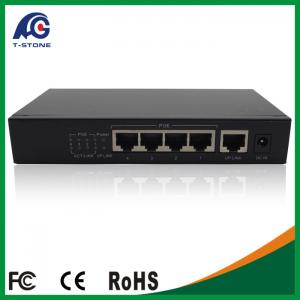 China Rack mount Long MTBF IEEE 802.3af 15.4W unmanagement Gigabit 4 port poe switch wholesale