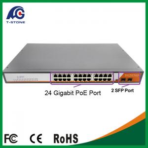 China 24 port Gigabit poe switch with external power supply supporting PoE Ip Camera TSD-PSE24 wholesale