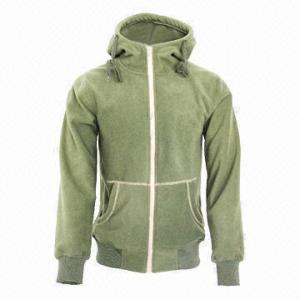 China Men's and Lady's Fleece Black/Army Green Lifestyle Hoody Jacket/Coat  wholesale