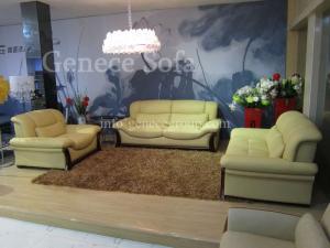 China Wooden Leather Sofa Set 3+2+1, Office Recptional Sofa, Hotel Sofa wholesale