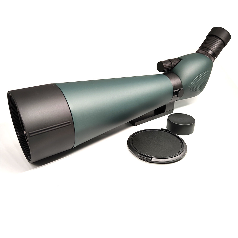 China 25-75x80 Angled Spotting Scopes Waterproof Telescope with Remote Control Tripod wholesale