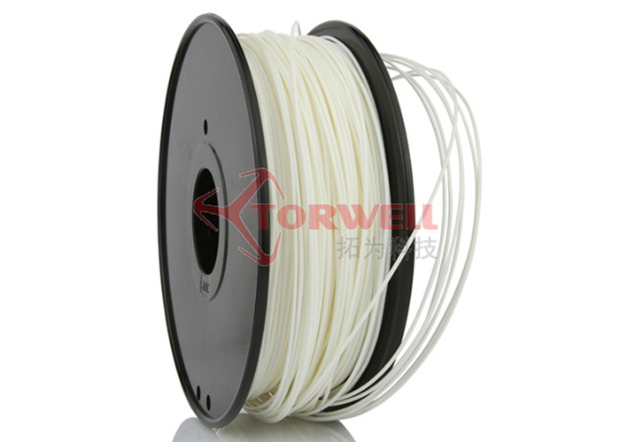 China High Strength 1.75mm PLA Filament White Color For 3D Printing wholesale