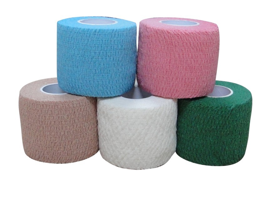 China Latex-free Cotton Cohesive Elastic Bandage Waterproof Medical Tape wholesale