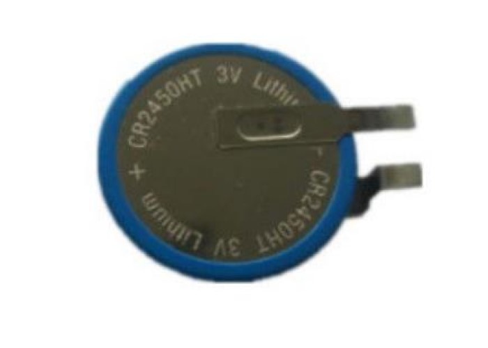 China No Leakage Lithium Coin Cell CR2450HT With Solder Tabs 3V 550mAh For TPMS wholesale