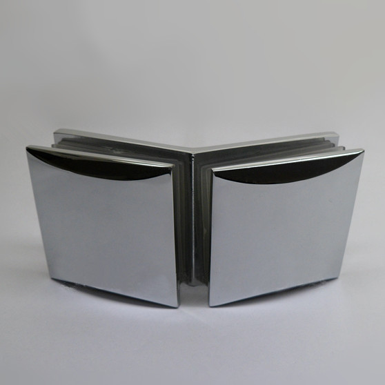 China Glass-to-glass chrome glass clamps wholesale