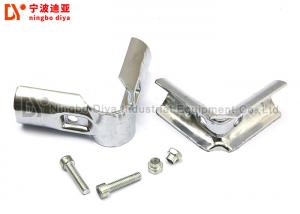 China Modular Pipe Rack Aluminium Tube Connectors / Zinc Plated Round Tube Joiners wholesale